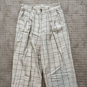 Madewell Cropped Linen Trouser